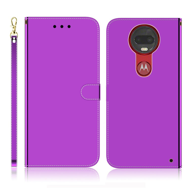 For Motorola Moto G7 / G7 Plus Imitated Mirror Surface Horizontal Flip Leather Case with Holder & Card Slots & Wallet & Lanyard