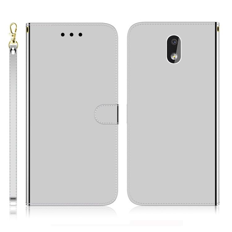 For Nokia 2.2 Imitated Mirror Surface Horizontal Flip Leather Case with Holder & Card Slots & Wallet & Lanyard