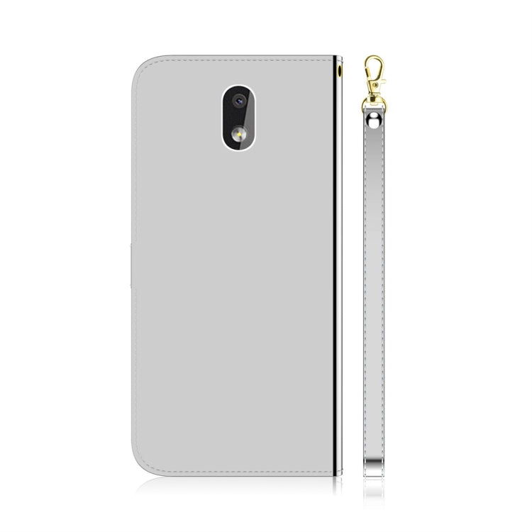 For Nokia 2.2 Imitated Mirror Surface Horizontal Flip Leather Case with Holder & Card Slots & Wallet & Lanyard