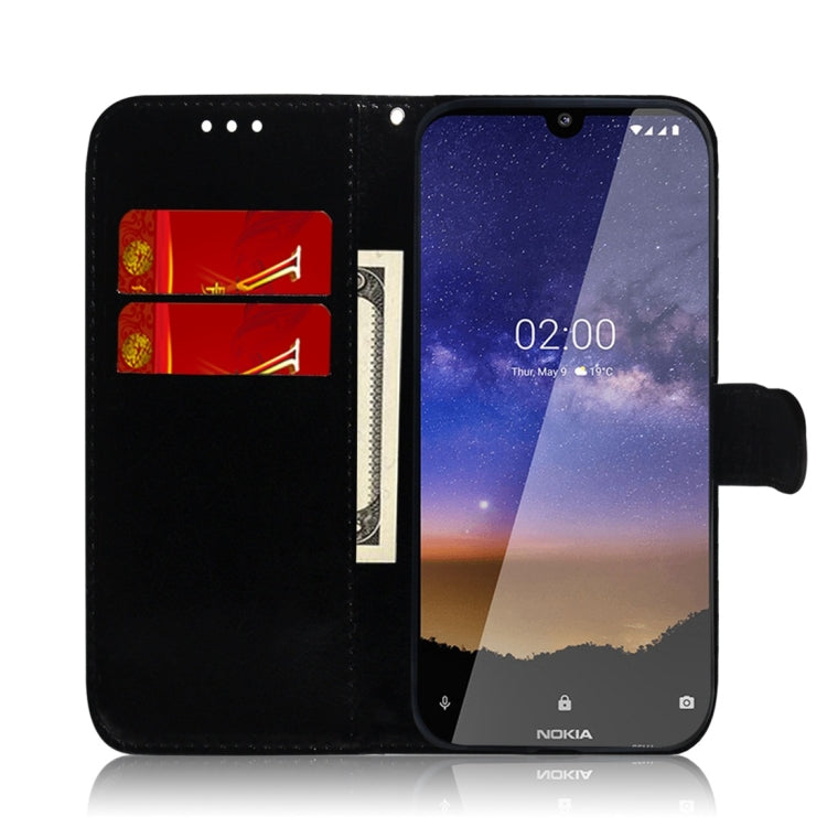 For Nokia 2.2 Imitated Mirror Surface Horizontal Flip Leather Case with Holder & Card Slots & Wallet & Lanyard