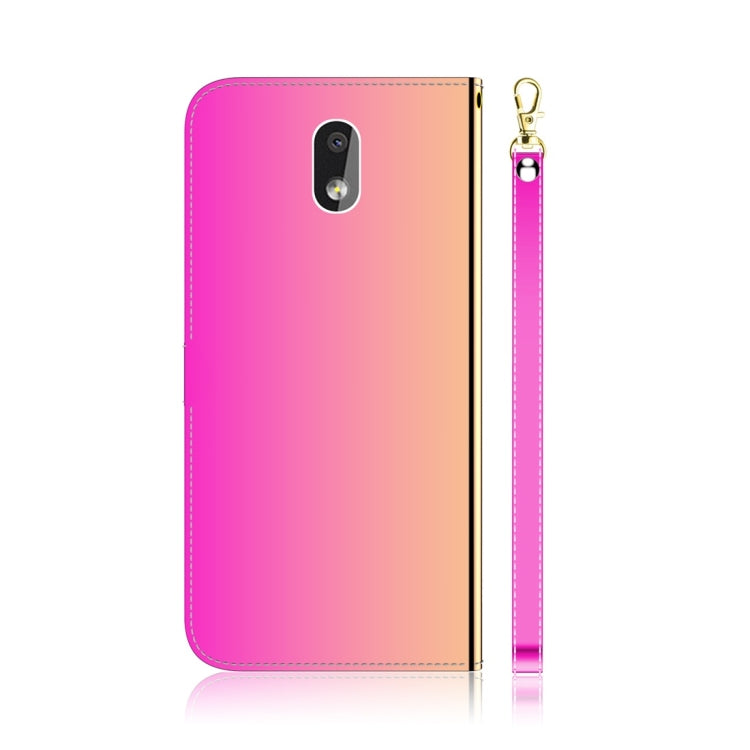For Nokia 2.2 Imitated Mirror Surface Horizontal Flip Leather Case with Holder & Card Slots & Wallet & Lanyard