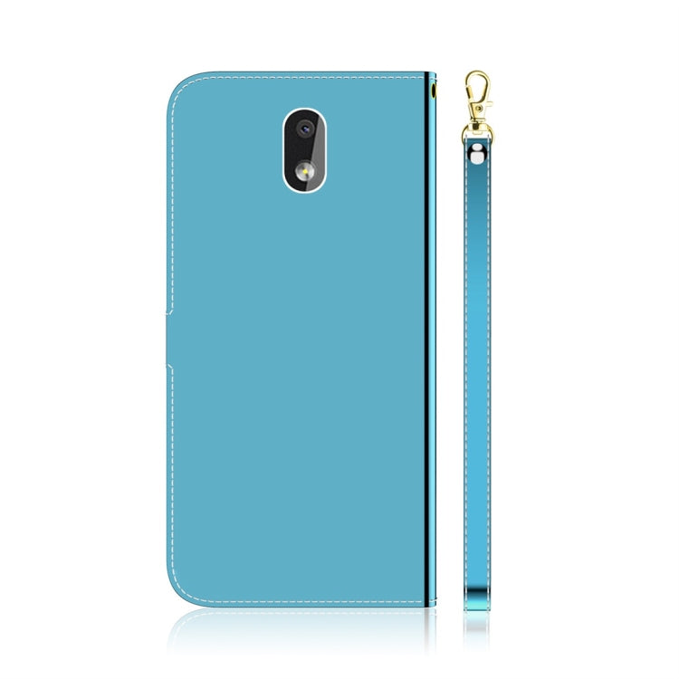 For Nokia 2.2 Imitated Mirror Surface Horizontal Flip Leather Case with Holder & Card Slots & Wallet & Lanyard