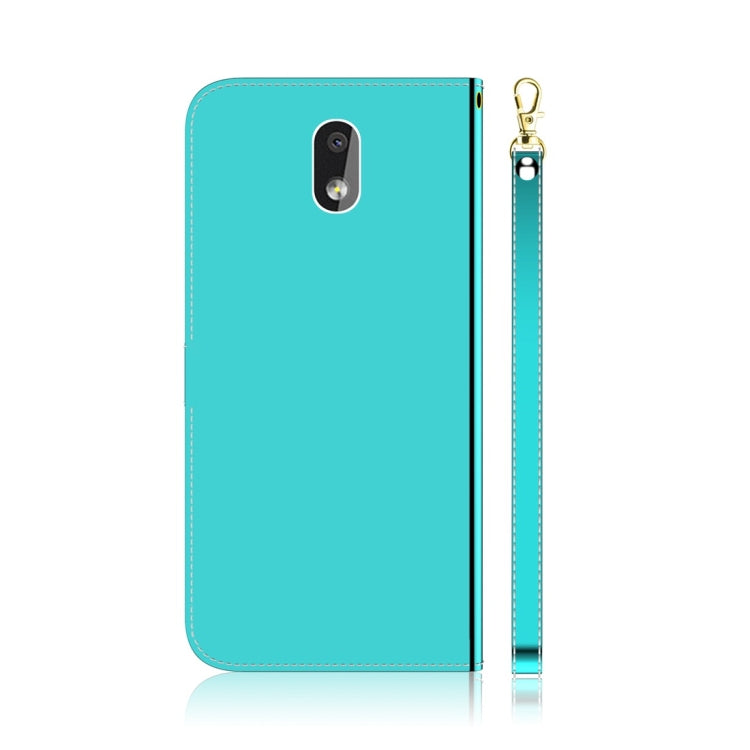 For Nokia 2.2 Imitated Mirror Surface Horizontal Flip Leather Case with Holder & Card Slots & Wallet & Lanyard