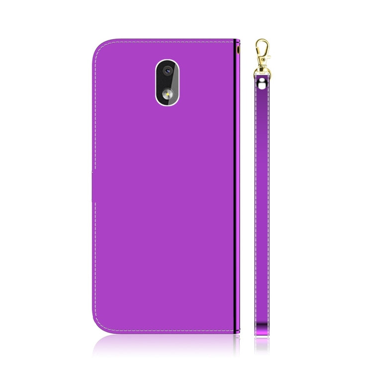 For Nokia 2.2 Imitated Mirror Surface Horizontal Flip Leather Case with Holder & Card Slots & Wallet & Lanyard