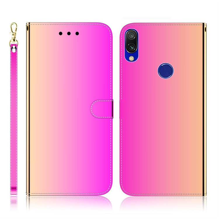 For Xiaomi Redmi 7 / Y3 Imitated Mirror Surface Horizontal Flip Leather Case with Holder & Card Slots & Wallet & Lanyard