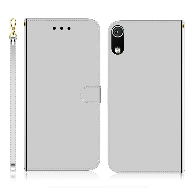 For Xiaomi Redmi 7A Imitated Mirror Surface Horizontal Flip Leather Case with Holder & Card Slots & Wallet & Lanyard