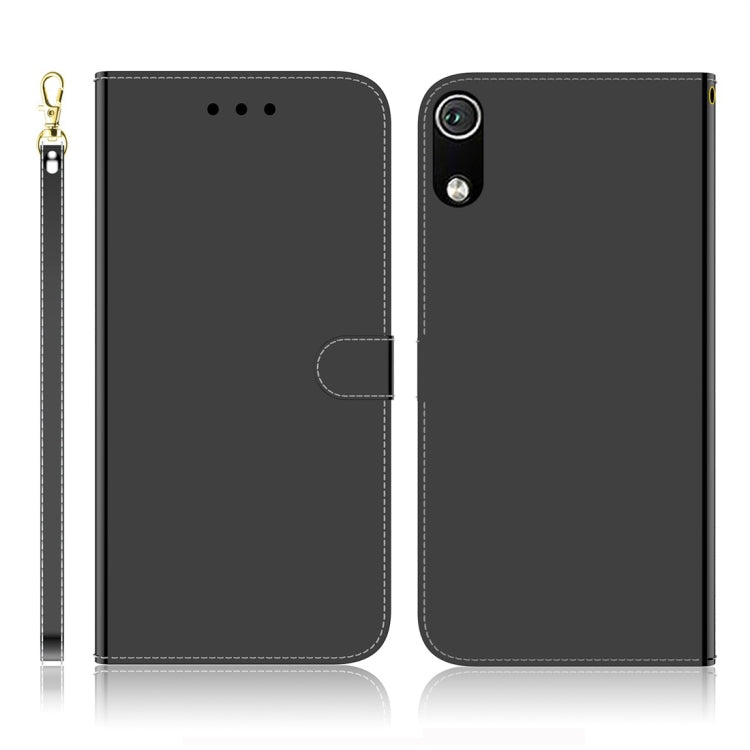 For Xiaomi Redmi 7A Imitated Mirror Surface Horizontal Flip Leather Case with Holder & Card Slots & Wallet & Lanyard