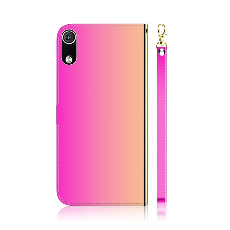 For Xiaomi Redmi 7A Imitated Mirror Surface Horizontal Flip Leather Case with Holder & Card Slots & Wallet & Lanyard