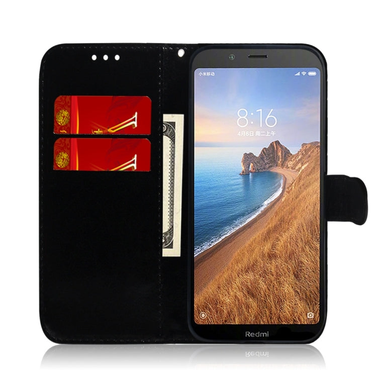 For Xiaomi Redmi 7A Imitated Mirror Surface Horizontal Flip Leather Case with Holder & Card Slots & Wallet & Lanyard
