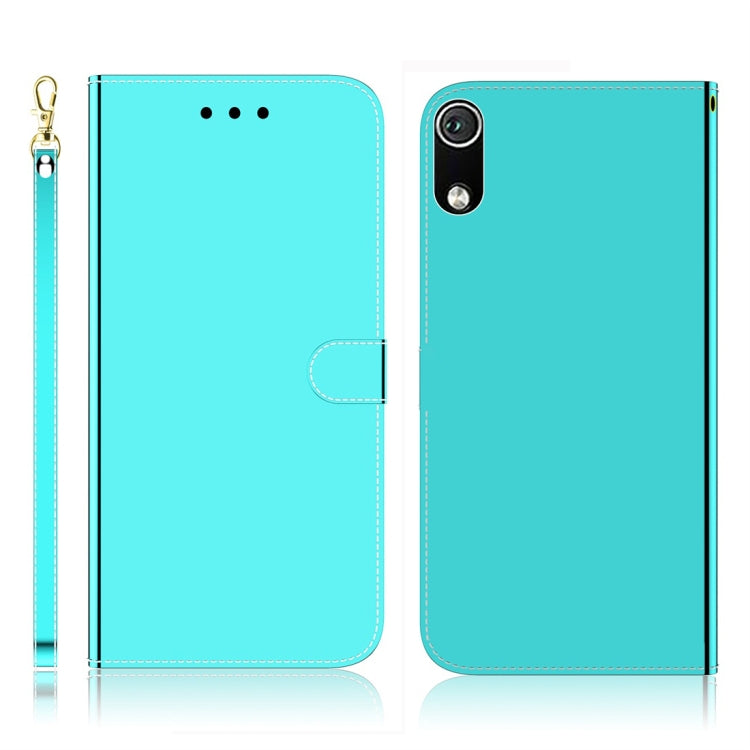 For Xiaomi Redmi 7A Imitated Mirror Surface Horizontal Flip Leather Case with Holder & Card Slots & Wallet & Lanyard
