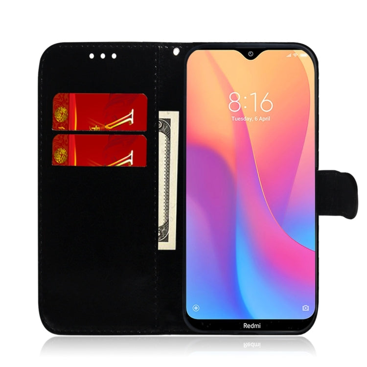 For Xiaomi Redmi 8 Imitated Mirror Surface Horizontal Flip Leather Case with Holder & Card Slots & Wallet & Lanyard