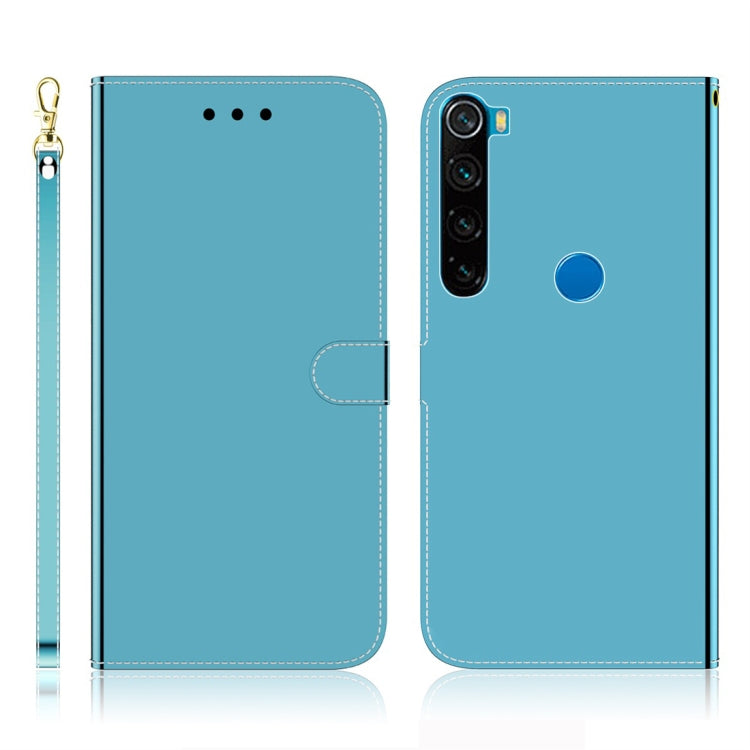For Xiaomi Redmi Note 8 Imitated Mirror Surface Horizontal Flip Leather Case with Holder & Card Slots & Wallet & Lanyard