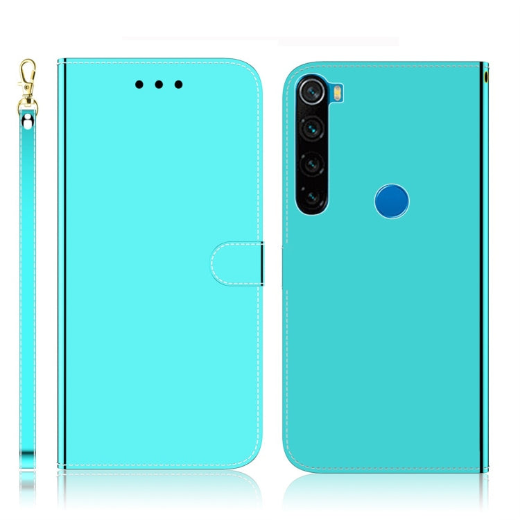 For Xiaomi Redmi Note 8 Imitated Mirror Surface Horizontal Flip Leather Case with Holder & Card Slots & Wallet & Lanyard