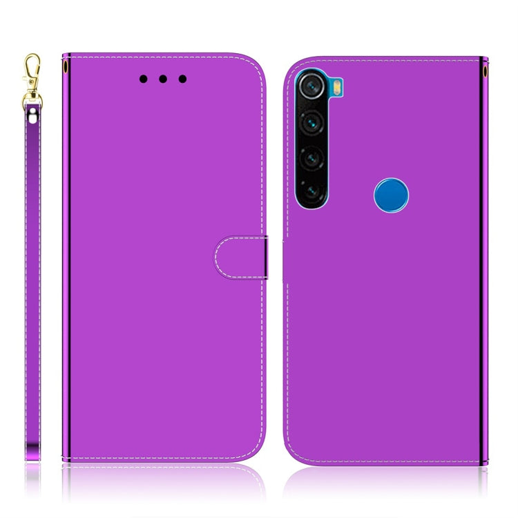 For Xiaomi Redmi Note 8 Imitated Mirror Surface Horizontal Flip Leather Case with Holder & Card Slots & Wallet & Lanyard
