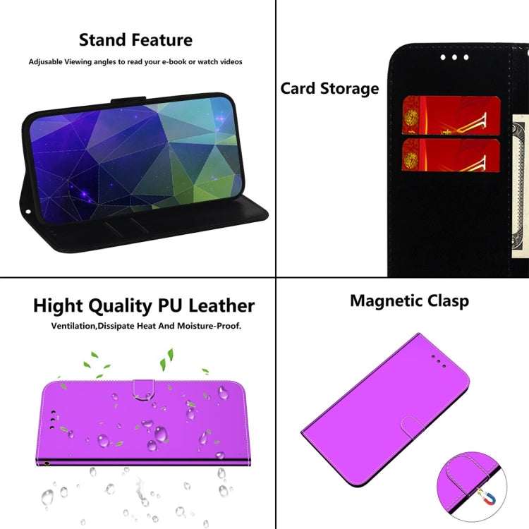 For Xiaomi Redmi Note 8 Imitated Mirror Surface Horizontal Flip Leather Case with Holder & Card Slots & Wallet & Lanyard