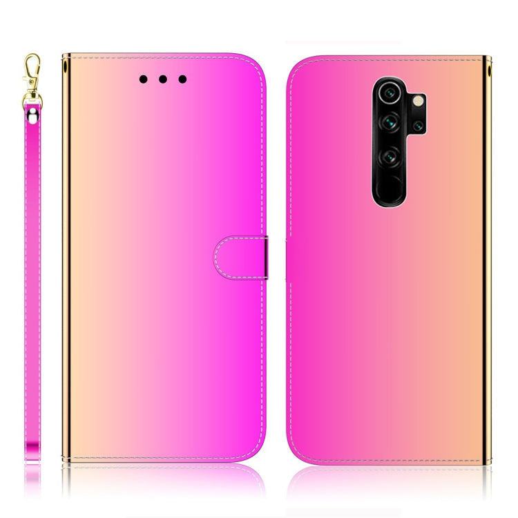 For Xiaomi Redmi Note 8 Pro Imitated Mirror Surface Horizontal Flip Leather Case with Holder & Card Slots & Wallet & Lanyard