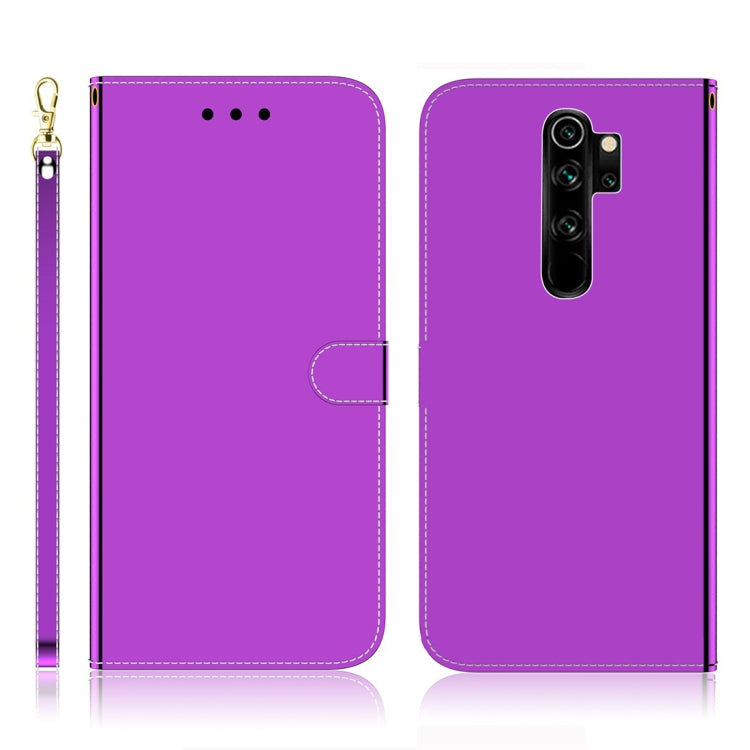 For Xiaomi Redmi Note 8 Pro Imitated Mirror Surface Horizontal Flip Leather Case with Holder & Card Slots & Wallet & Lanyard