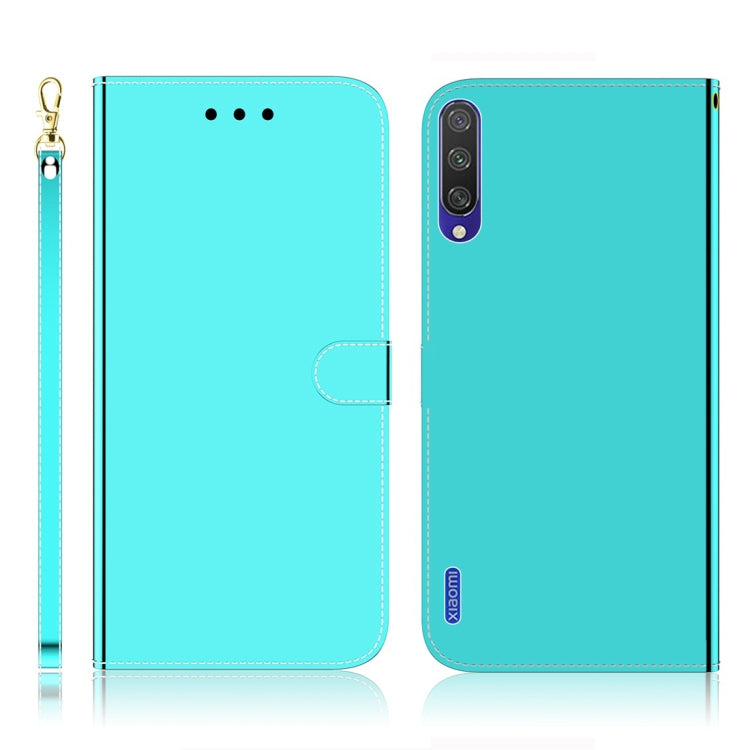For Xiaomi Mi CC9e / A3 Imitated Mirror Surface Horizontal Flip Leather Case with Holder & Card Slots & Wallet & Lanyard