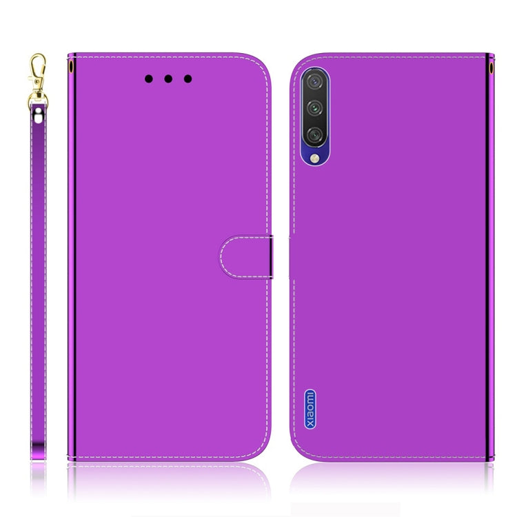 For Xiaomi Mi CC9e / A3 Imitated Mirror Surface Horizontal Flip Leather Case with Holder & Card Slots & Wallet & Lanyard