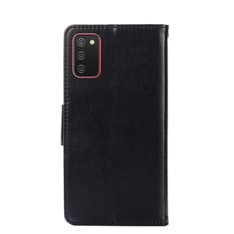 For Samsung Galaxy A02s 166.5mm Crystal Texture Horizontal Flip Leather Case with Holder & Card Slots & Wallet
