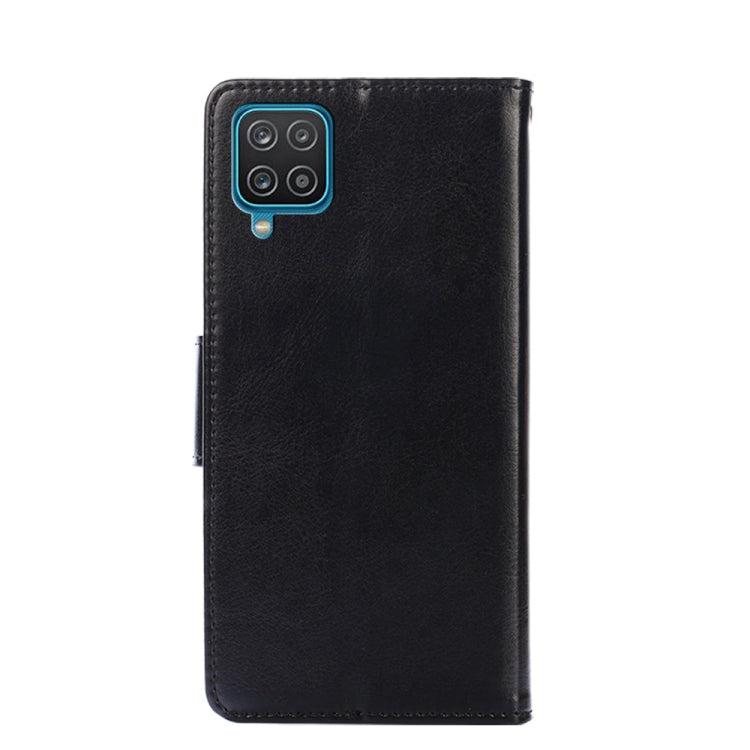 For Samsung Galaxy A12 Crystal Texture Horizontal Flip Leather Case with Holder & Card Slots & Wallet