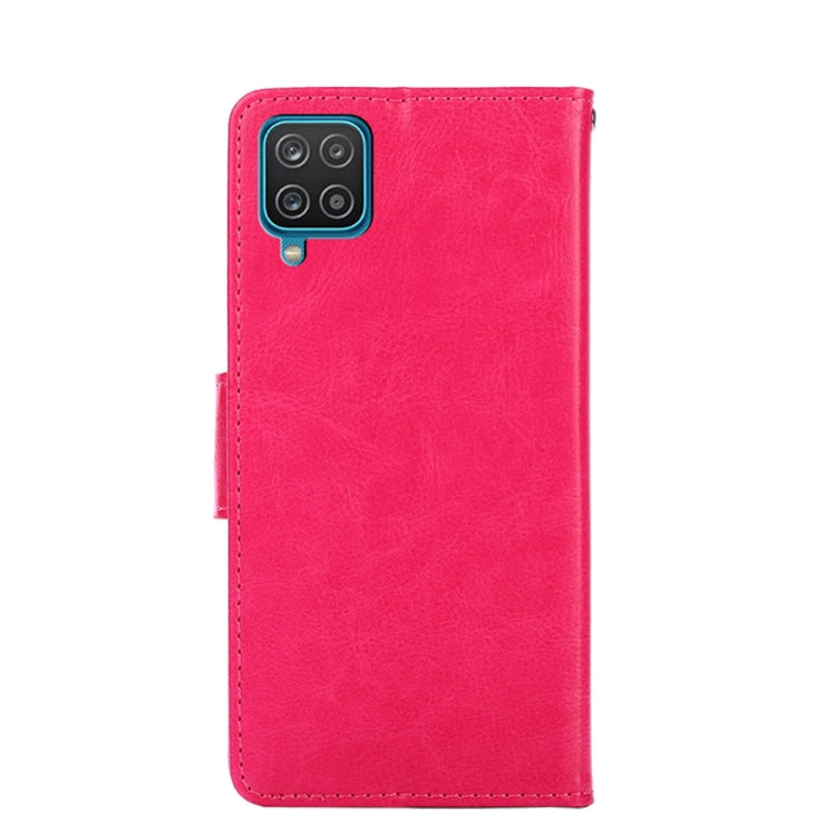 For Samsung Galaxy A12 Crystal Texture Horizontal Flip Leather Case with Holder & Card Slots & Wallet