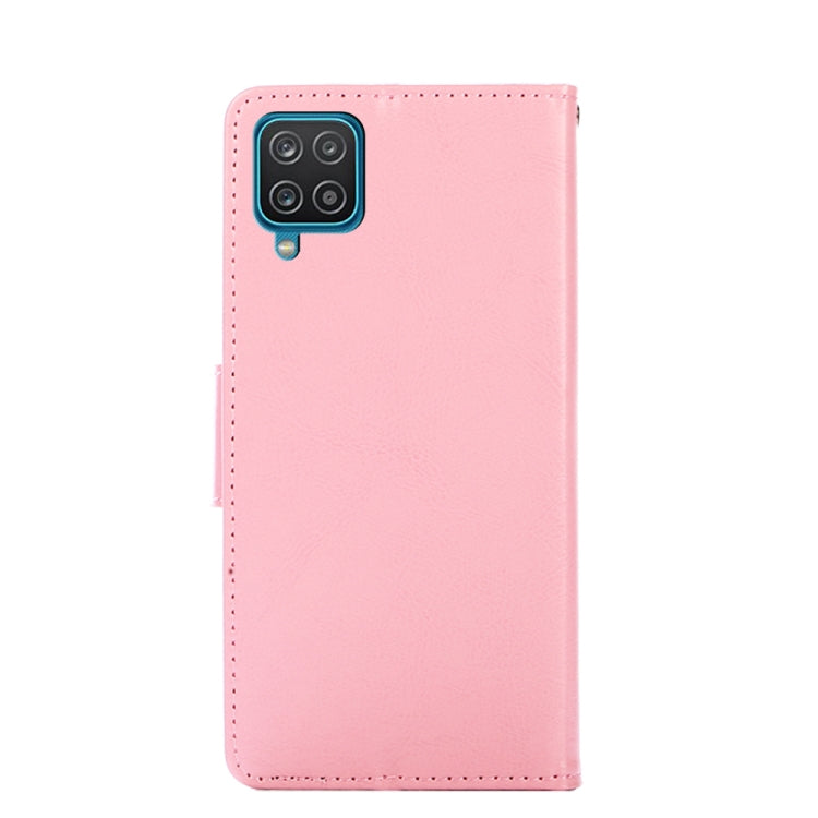 For Samsung Galaxy A12 Crystal Texture Horizontal Flip Leather Case with Holder & Card Slots & Wallet