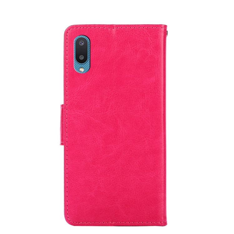 For Samsung Galaxy A02 Crystal Texture Horizontal Flip Leather Case with Holder & Card Slots & Wallet