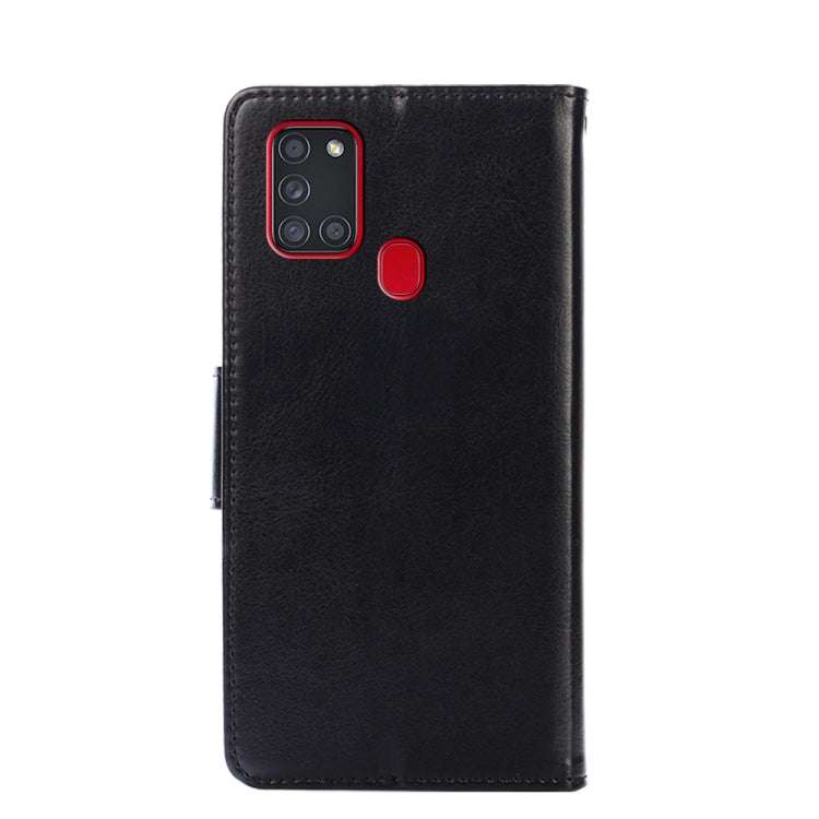 For Samsung Galaxy A21s Crystal Texture Horizontal Flip Leather Case with Holder & Card Slots & Wallet