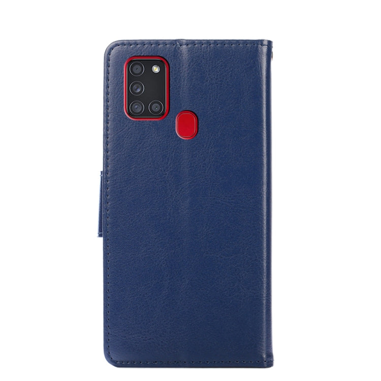 For Samsung Galaxy A21s Crystal Texture Horizontal Flip Leather Case with Holder & Card Slots & Wallet