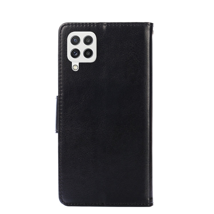 For Samsung Galaxy A22 4G Crystal Texture Horizontal Flip Leather Case with Holder & Card Slots & Wallet