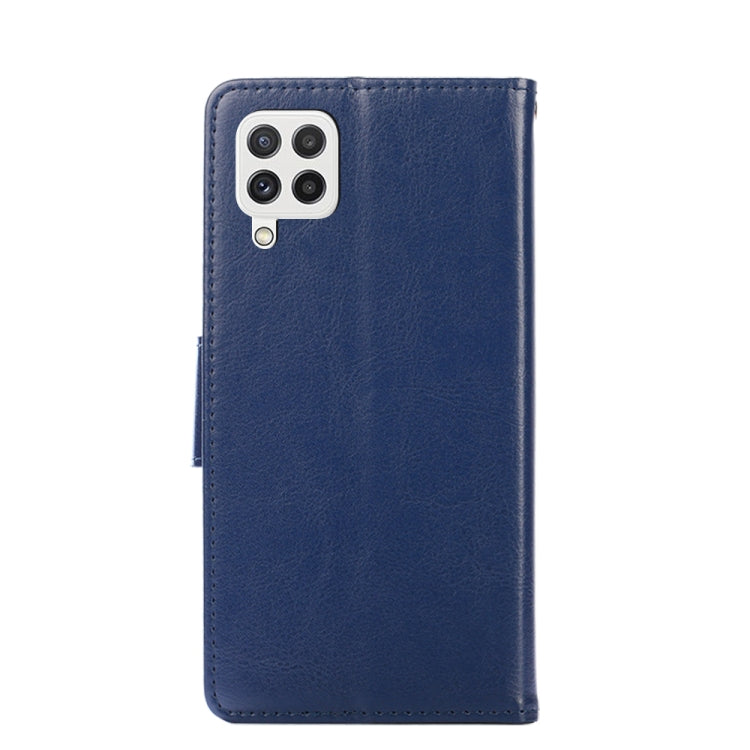 For Samsung Galaxy A22 4G Crystal Texture Horizontal Flip Leather Case with Holder & Card Slots & Wallet