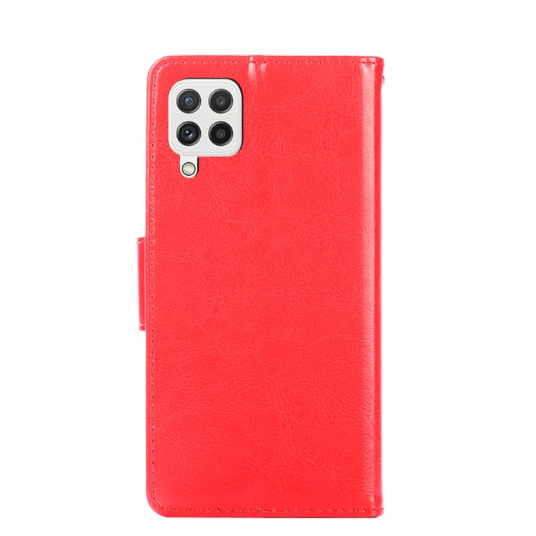 For Samsung Galaxy A22 4G Crystal Texture Horizontal Flip Leather Case with Holder & Card Slots & Wallet
