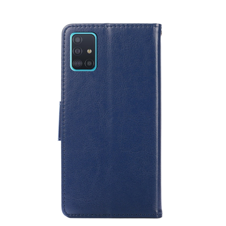 For Samsung Galaxy A51 5G Crystal Texture Horizontal Flip Leather Case with Holder & Card Slots & Wallet
