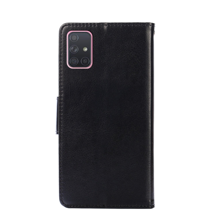 For Samsung Galaxy A71 5G Crystal Texture Horizontal Flip Leather Case with Holder & Card Slots & Wallet