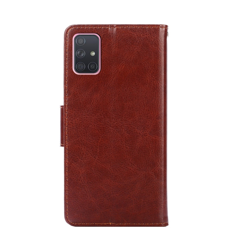 For Samsung Galaxy A71 5G Crystal Texture Horizontal Flip Leather Case with Holder & Card Slots & Wallet