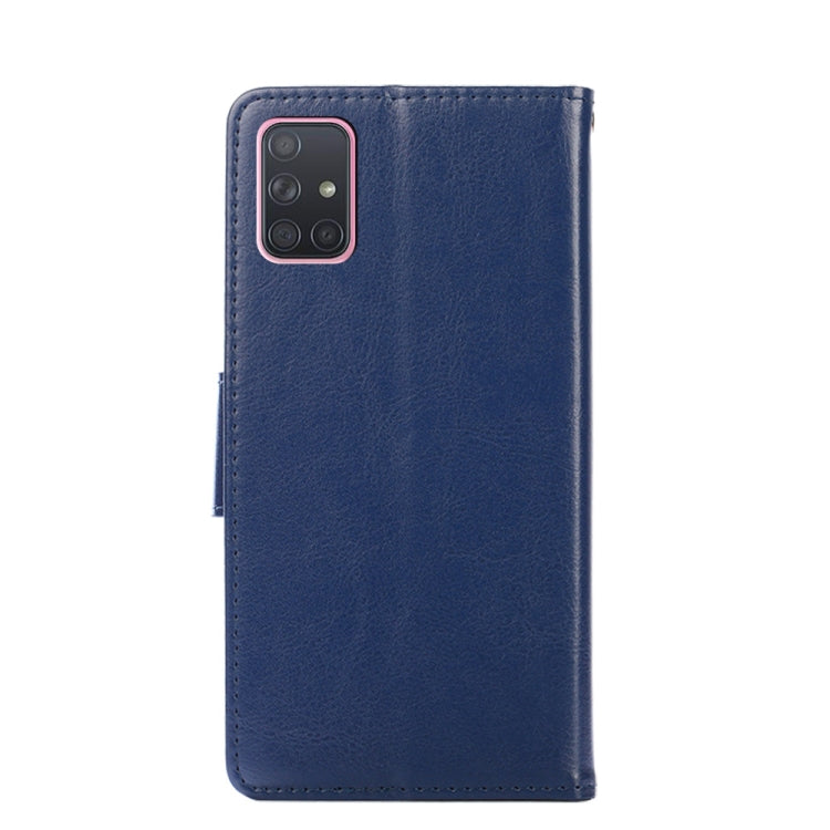 For Samsung Galaxy A71 5G Crystal Texture Horizontal Flip Leather Case with Holder & Card Slots & Wallet