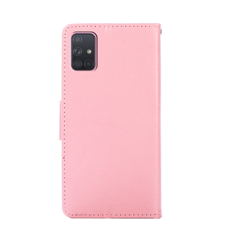 For Samsung Galaxy A71 5G Crystal Texture Horizontal Flip Leather Case with Holder & Card Slots & Wallet