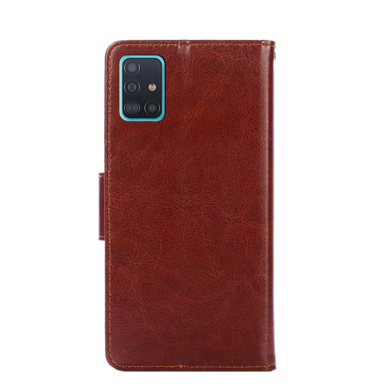 For Samsung Galaxy A81 Crystal Texture Horizontal Flip Leather Case with Holder & Card Slots & Wallet