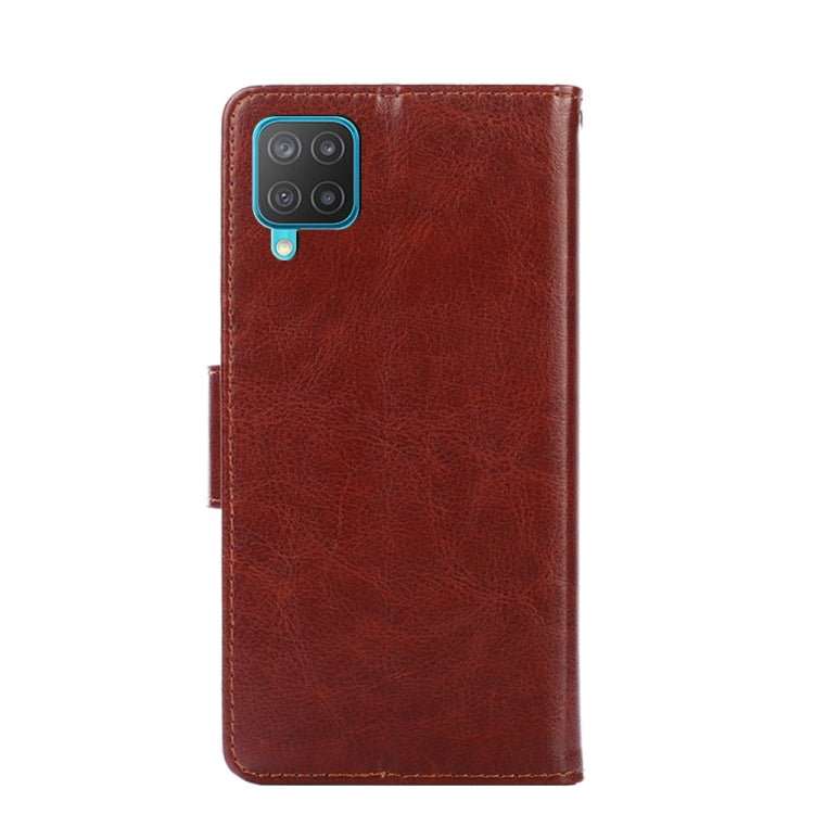 For Samsung Galaxy F12 / M12 Crystal Texture Horizontal Flip Leather Case with Holder & Card Slots & Wallet