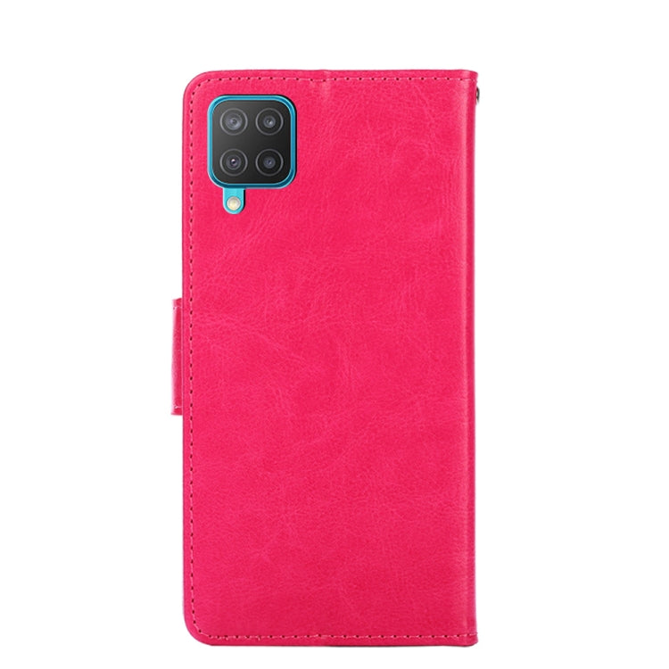 For Samsung Galaxy F12 / M12 Crystal Texture Horizontal Flip Leather Case with Holder & Card Slots & Wallet