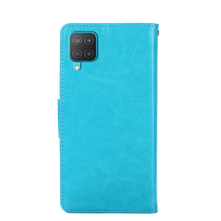 For Samsung Galaxy F12 / M12 Crystal Texture Horizontal Flip Leather Case with Holder & Card Slots & Wallet