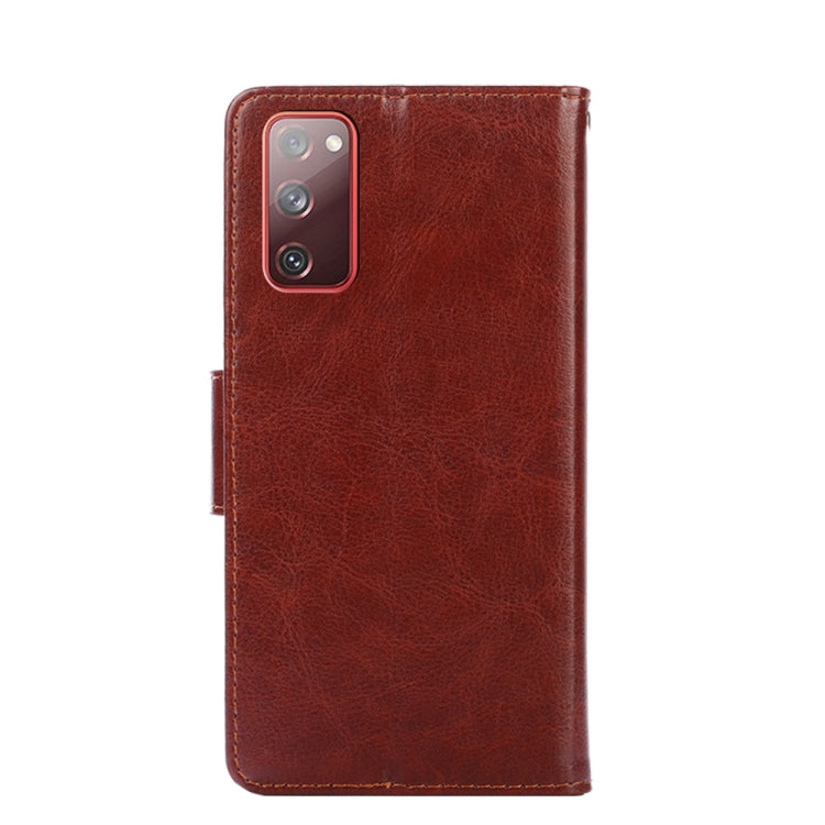 For Samsung Galaxy S20 FE Crystal Texture Horizontal Flip Leather Case with Holder & Card Slots & Wallet