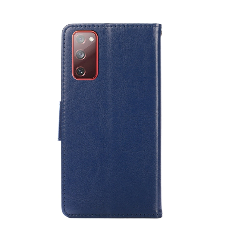 For Samsung Galaxy S20 FE Crystal Texture Horizontal Flip Leather Case with Holder & Card Slots & Wallet