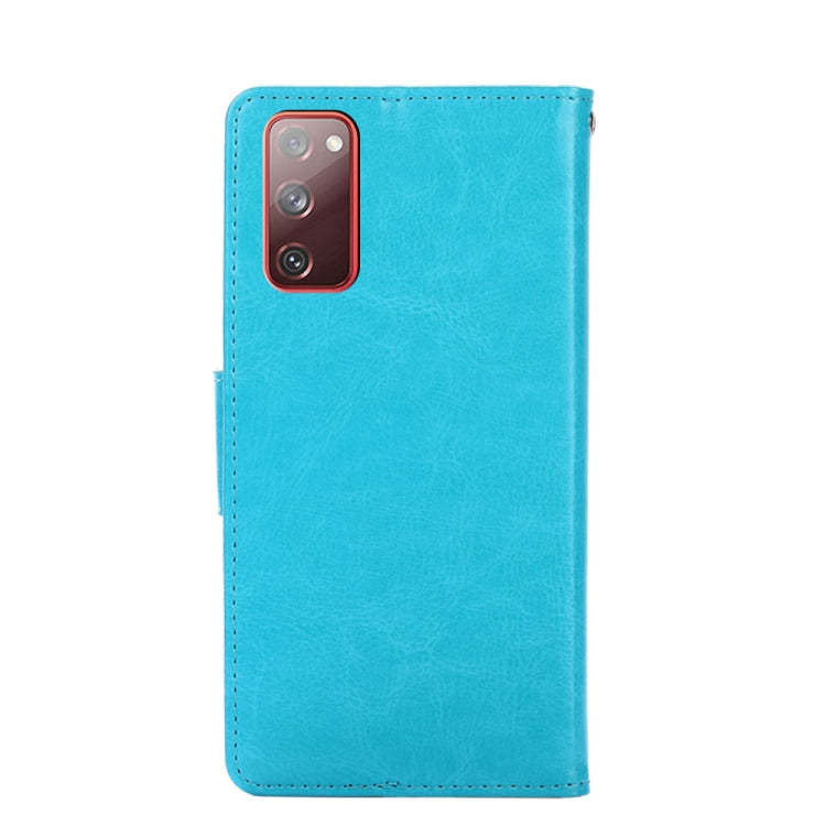 For Samsung Galaxy S21 FE 5G Crystal Texture Horizontal Flip Leather Case with Holder & Card Slots & Wallet