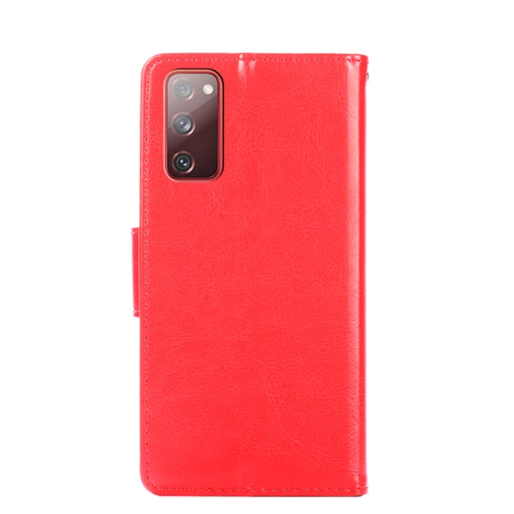 For Samsung Galaxy S21 FE 5G Crystal Texture Horizontal Flip Leather Case with Holder & Card Slots & Wallet