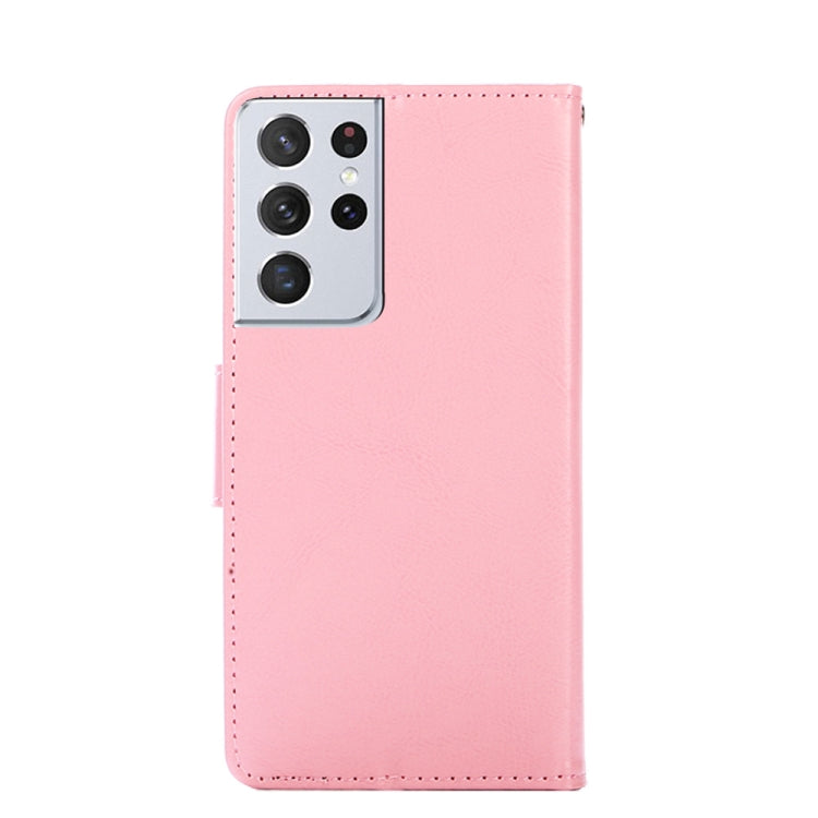 For Samsung Galaxy S21+ 5G Crystal Texture Horizontal Flip Leather Case with Holder & Card Slots & Wallet