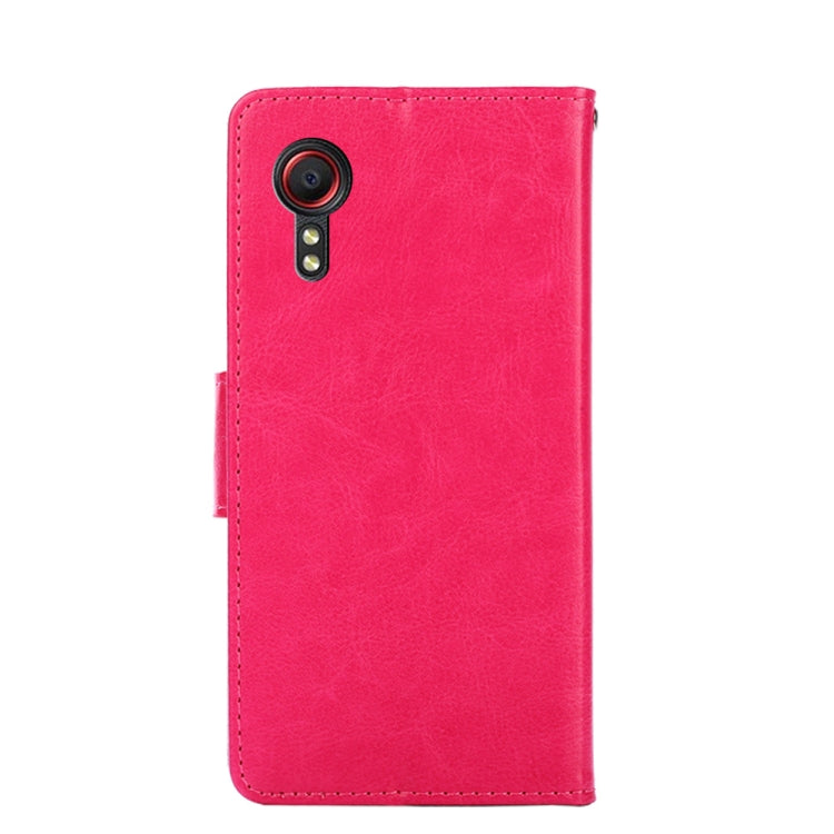 For Samsung Galaxy Xcover 5 Crystal Texture Horizontal Flip Leather Case with Holder & Card Slots & Wallet