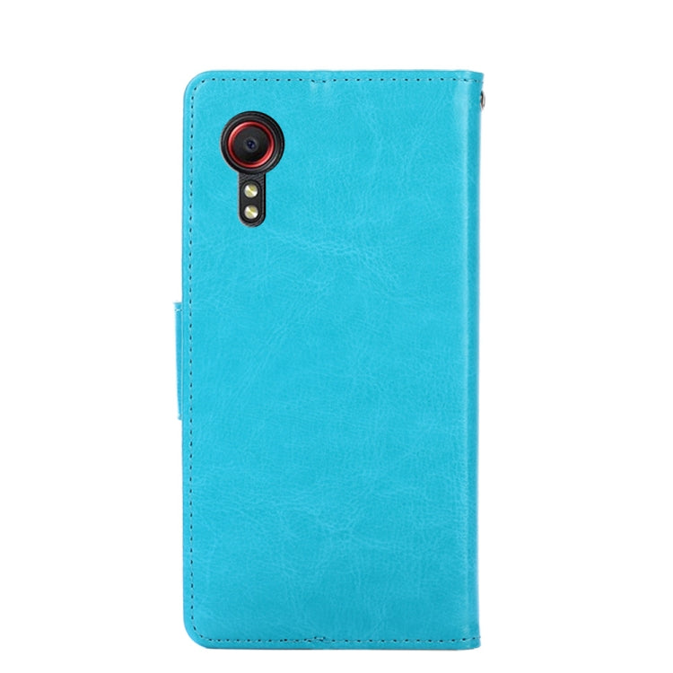 For Samsung Galaxy Xcover 5 Crystal Texture Horizontal Flip Leather Case with Holder & Card Slots & Wallet
