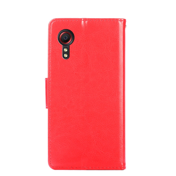 For Samsung Galaxy Xcover 5 Crystal Texture Horizontal Flip Leather Case with Holder & Card Slots & Wallet